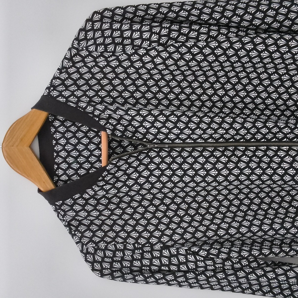 George Black and White Patterned Jacket Vintage 90's - Picture 9 of 9